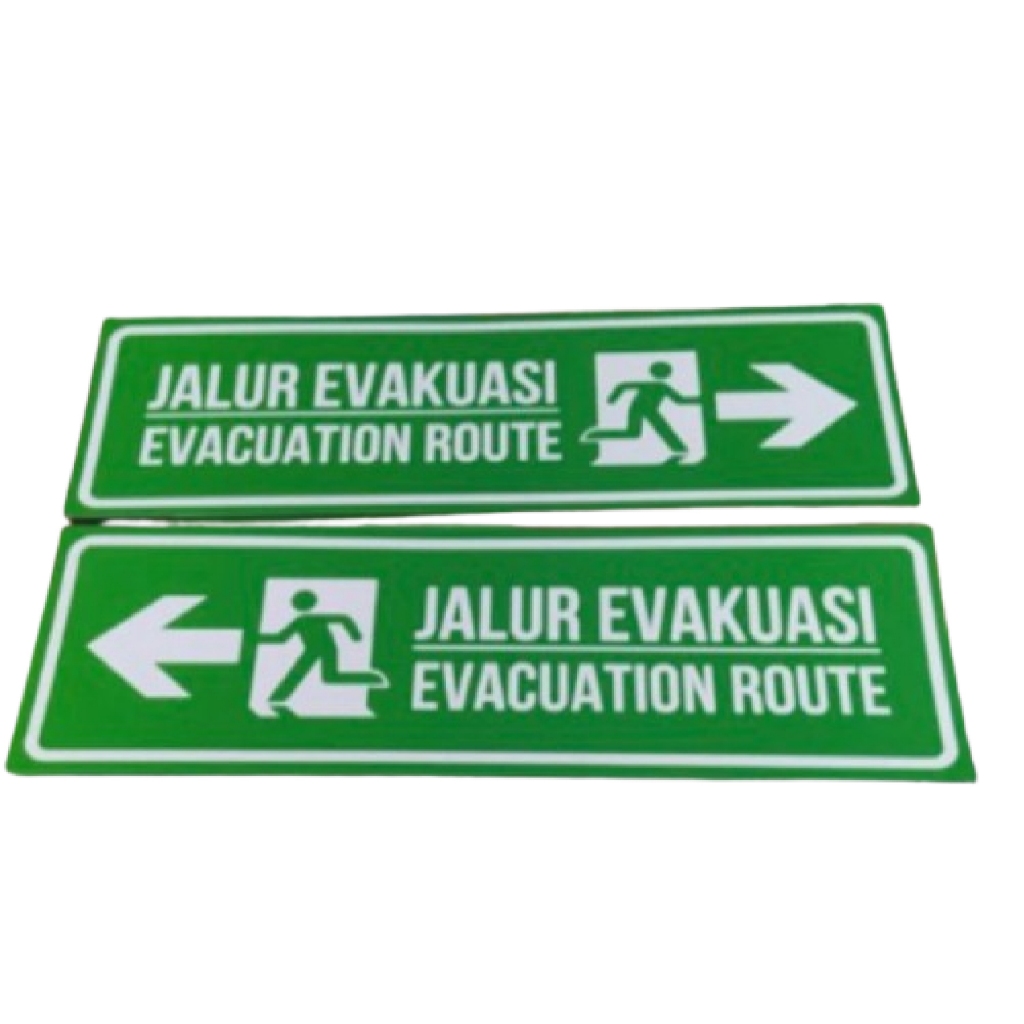 

sign Jalur Evakuasi 2 bahasa ukuran 10cmx30cm