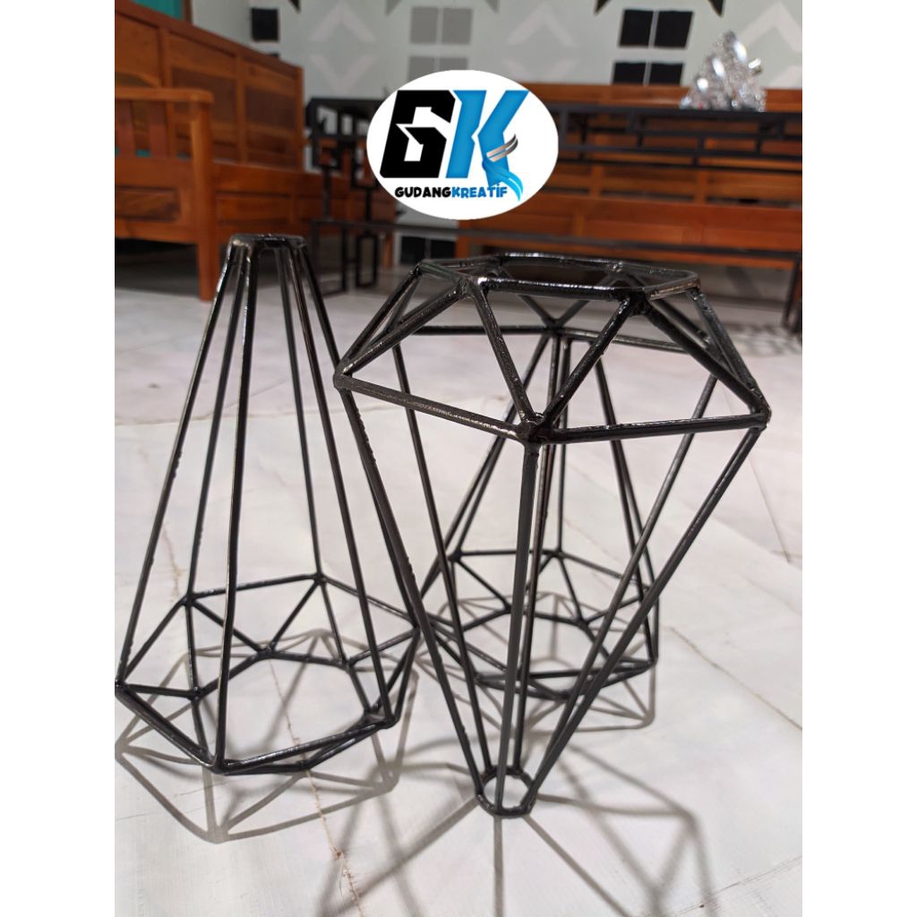cup lampu gantung hiasan kafe hexagon