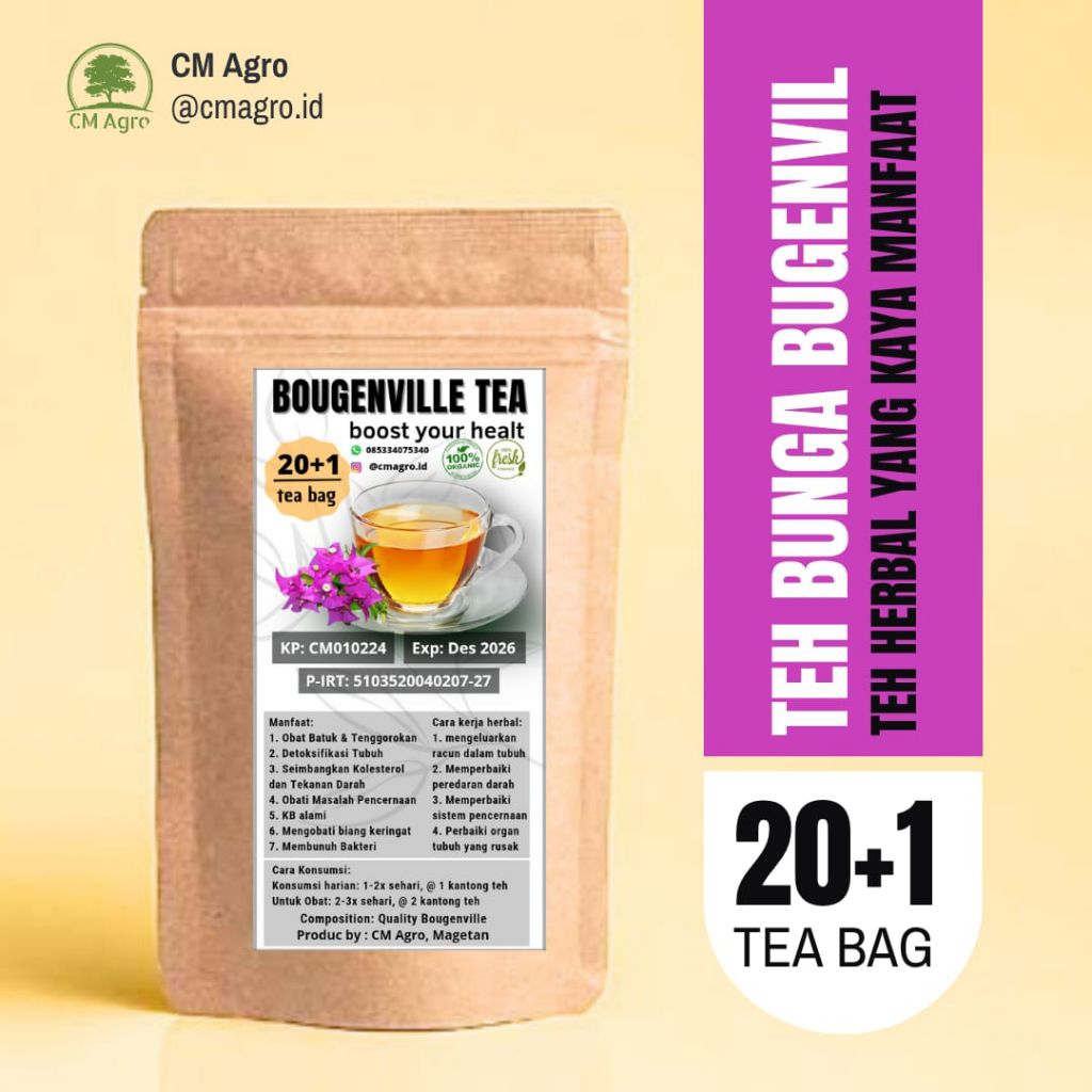 

Teh Bunga Kertas/ Bugenvil | Anti radang & Detox Pencernaan