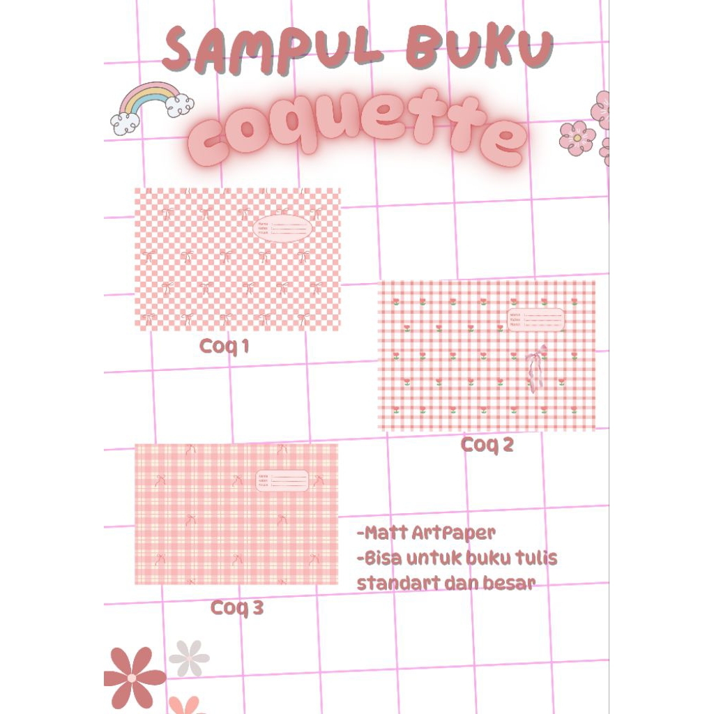 

Sampul Buku Coquette Soft Pink (isi 10pcs)
