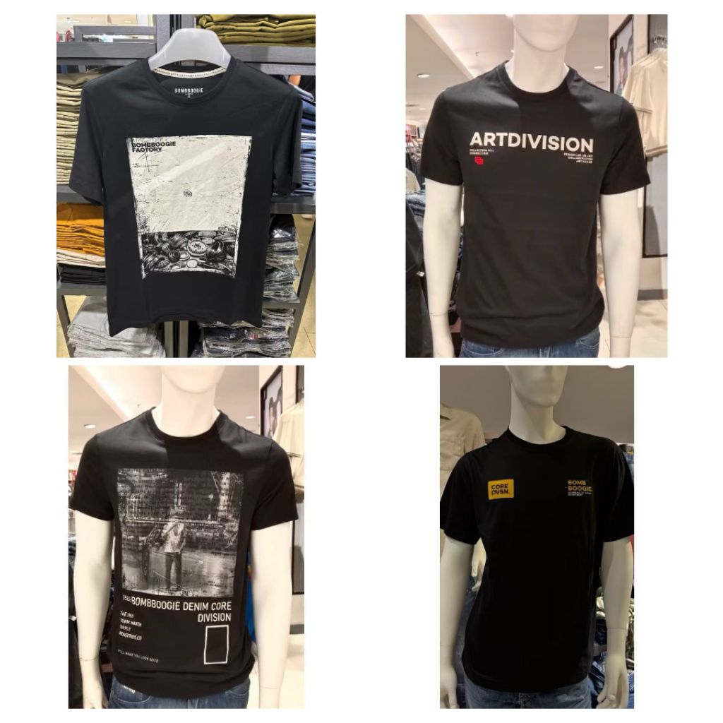 Boombogie Baju Kaos Tshirt Atasan Pria Dewasa Lengan Pendek Original