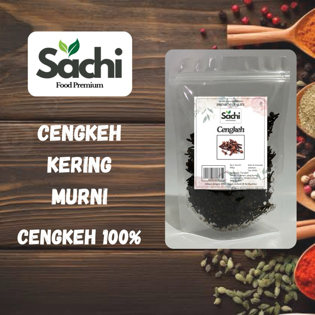 

cegkeh kering asli higienis bersih foodgrade clove 100gr