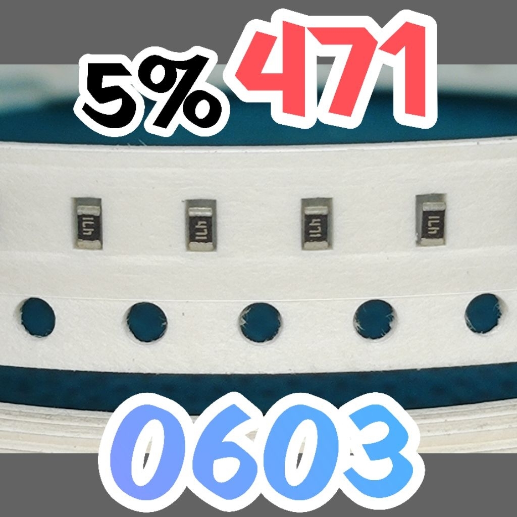 10pcs Chip resistor smd 471 470R 5% size 1608 0603 470ohm 470 ohm
