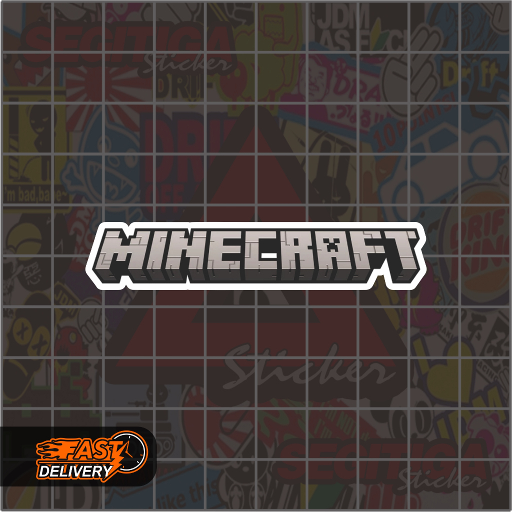 

Sticker Minecraft Ukuran 10 x 2 Cm