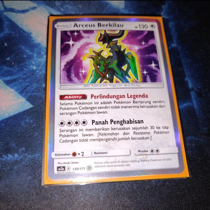 Kartu Pokemon TCG ID Indonesia AS2a Arceus Berkilau A