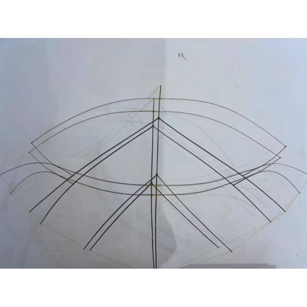 Kerangka layangan papiran ukuran 140 cm