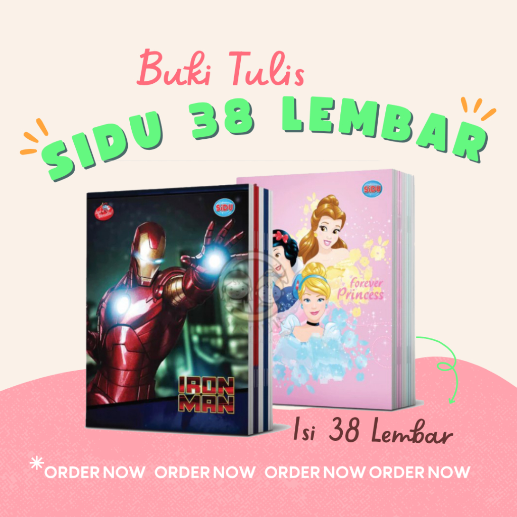

(1 Pack) Buku Tulis SIDU Isi 38 Lembar / Buku Tulis SD 38 Lembar Sinar Dunia
