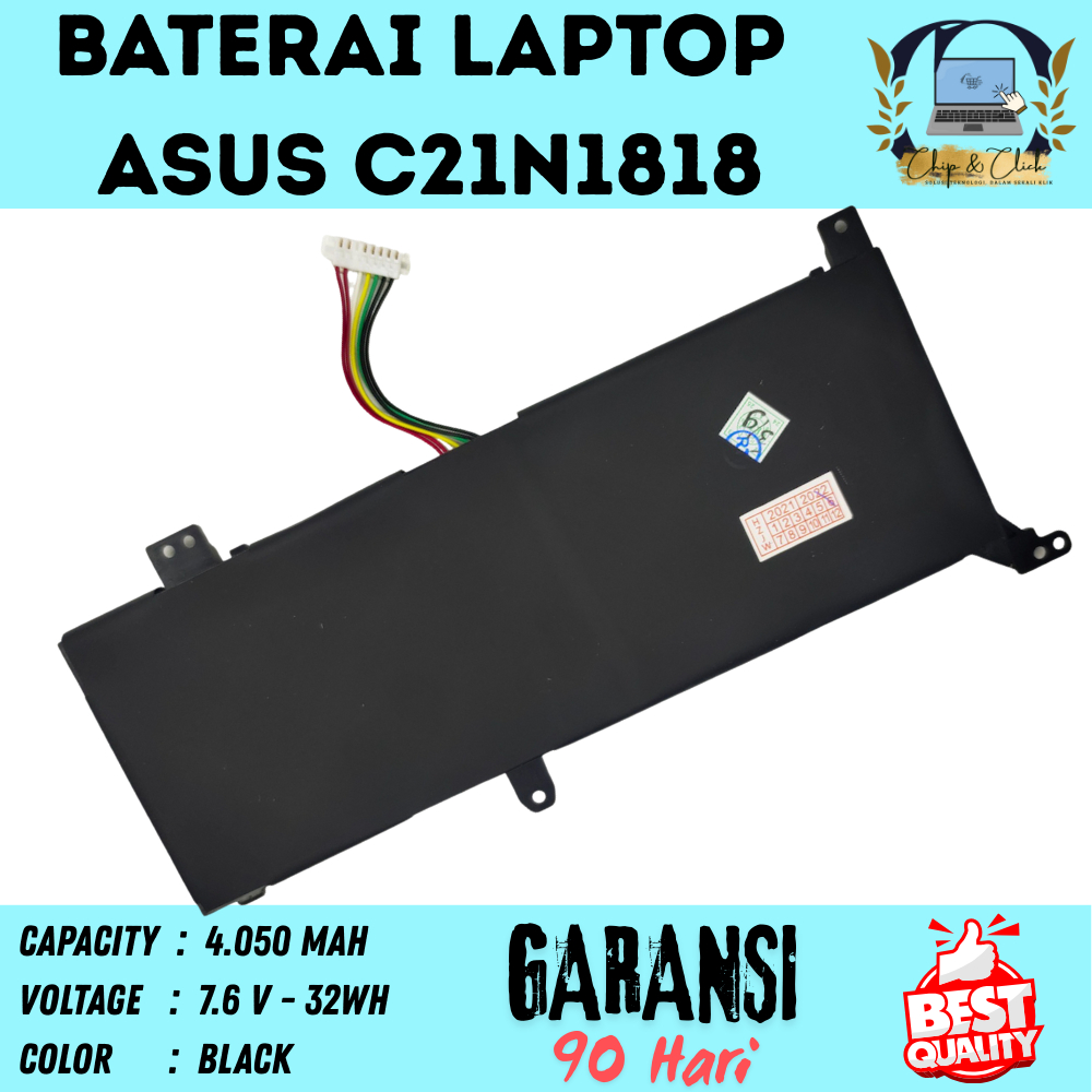 C21N1818 Baterai Laptop Asus M415 M145D BERGARANSI