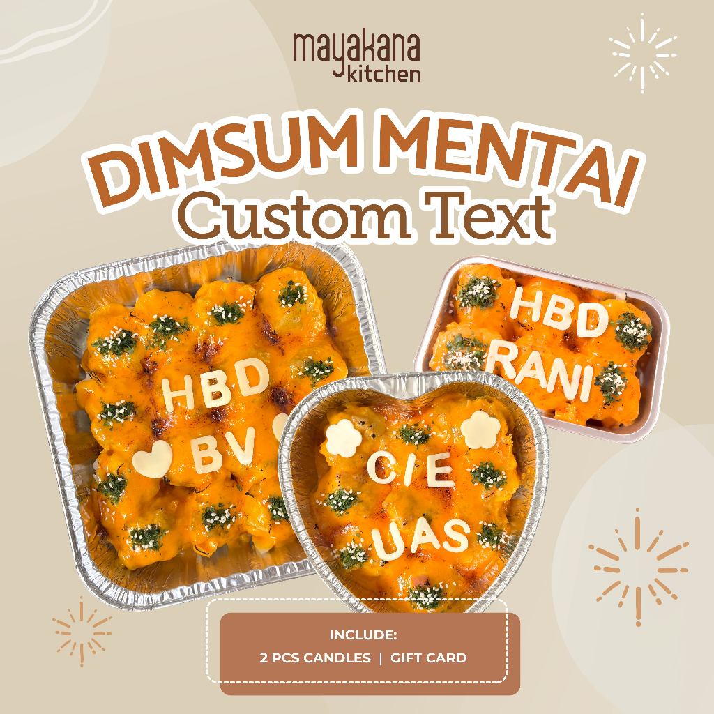 

Dimsum Mentai Custom Text / Dimsum Birthday / Graduation / Anniversary