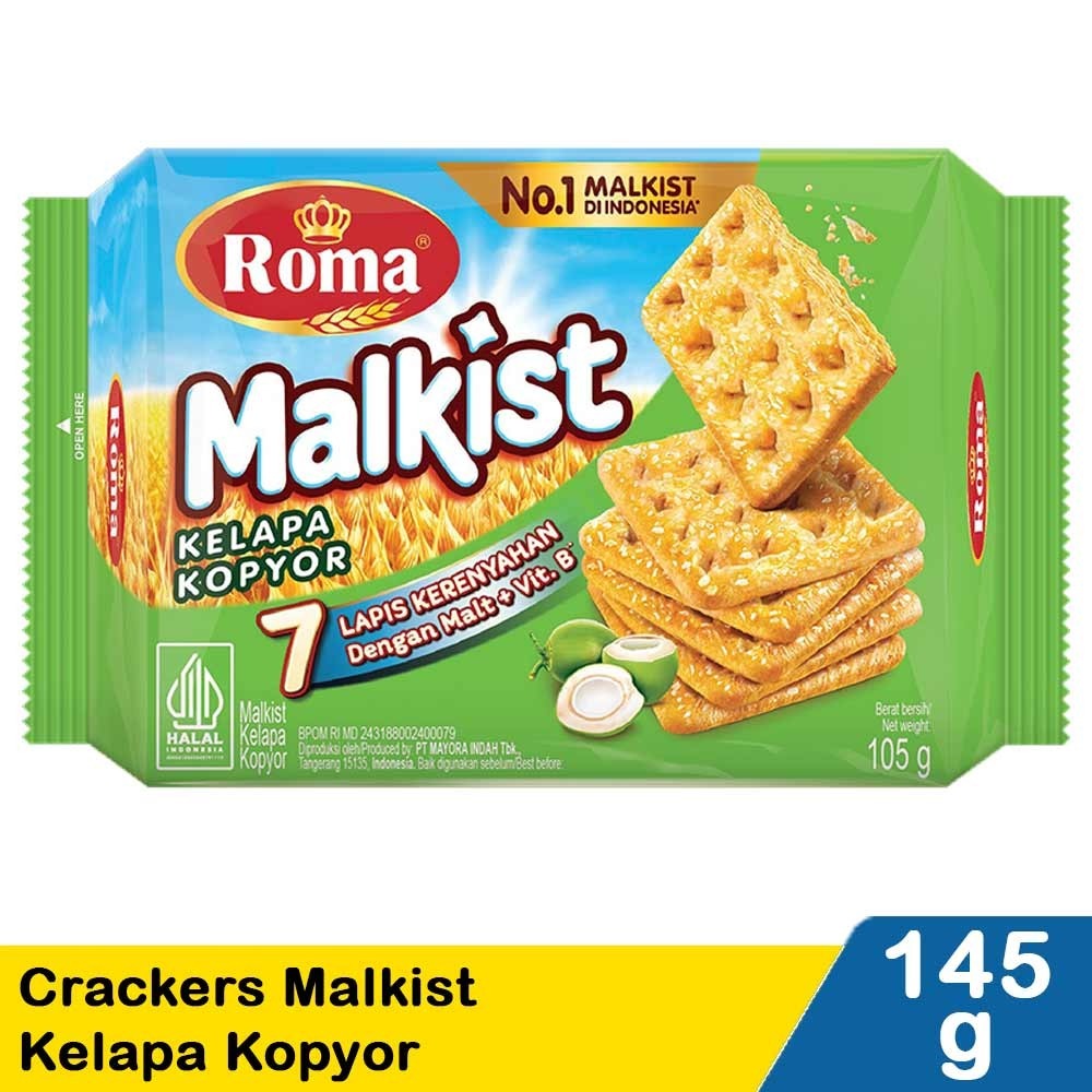 

roma crackers malkist kelapa kopyor 105g