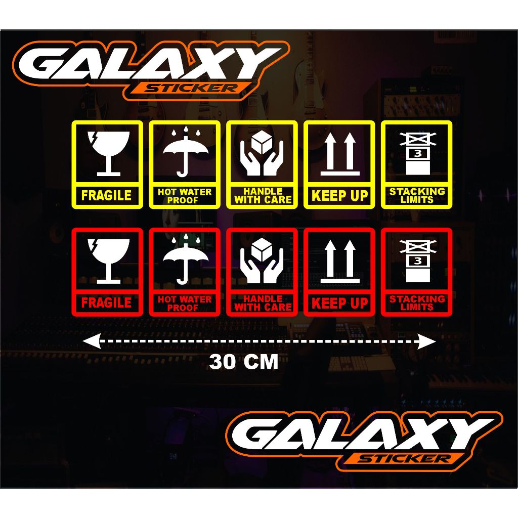 

cutting sticker fragile atau stiker hardcase simbol packing