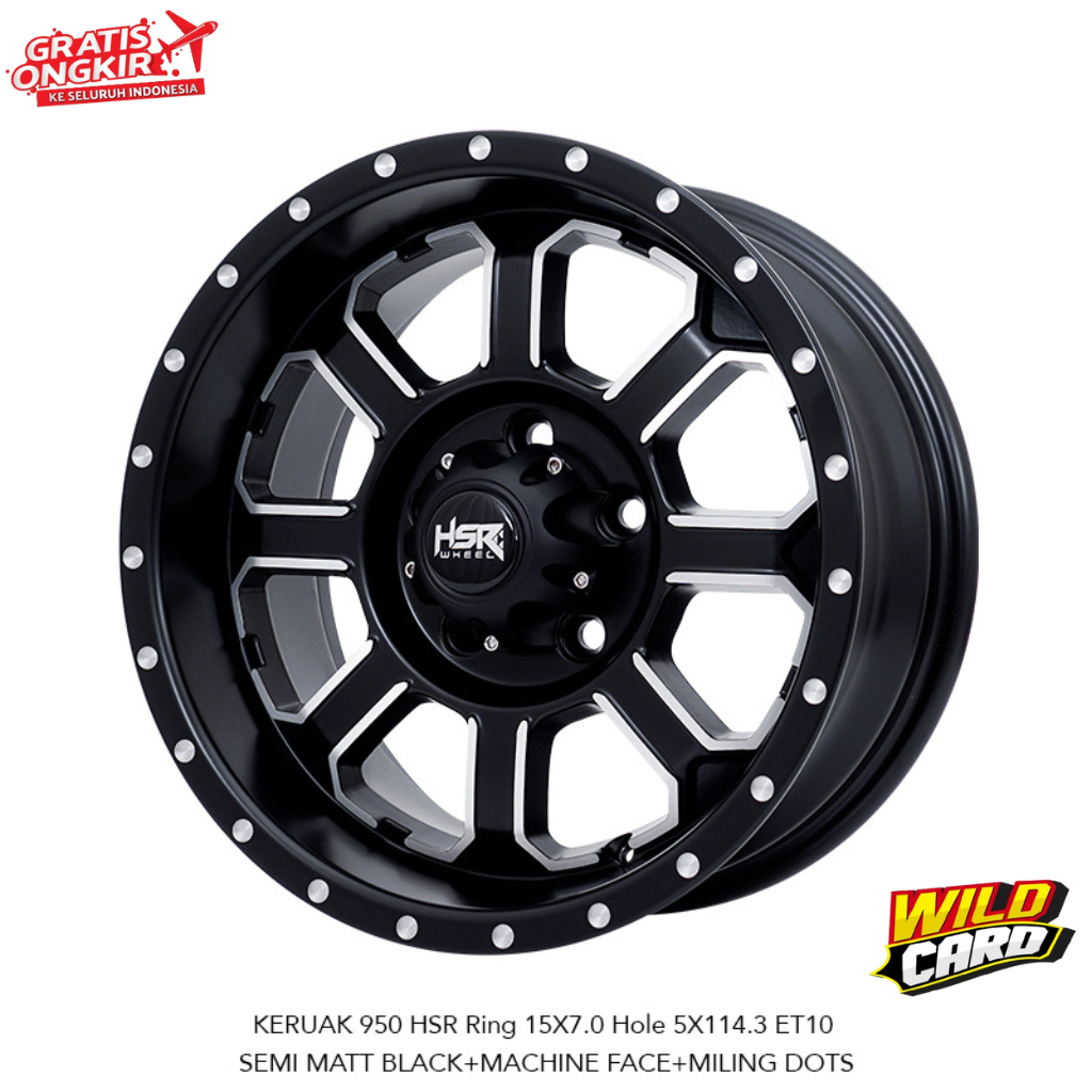 Jual Velg Mobil pnp Expander Santafe terios HSR KERUAK R15 R15 pcd 5x114,3