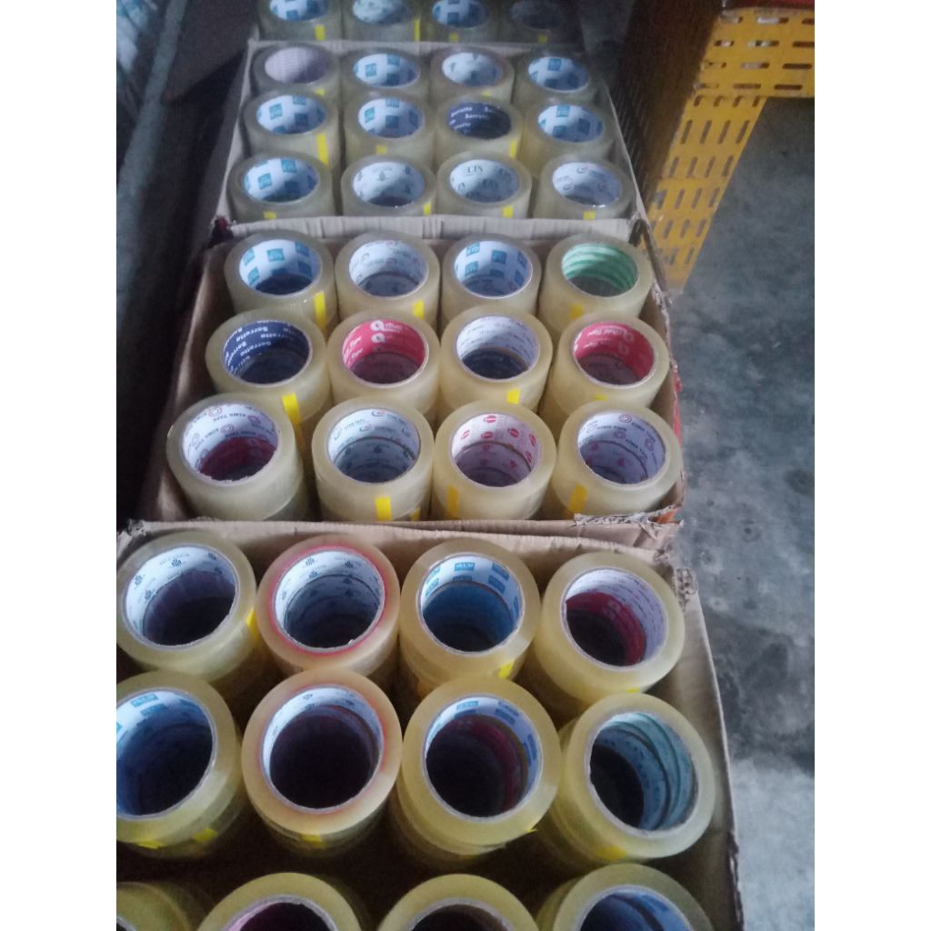 

Lakban kiloan bening 3 jari