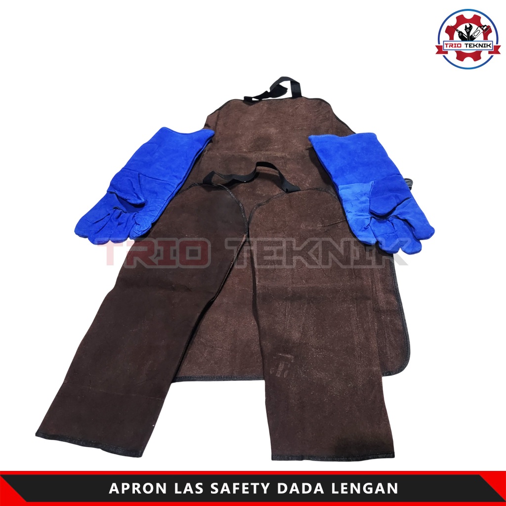Apron Las Safety Dada Lengan Kulit