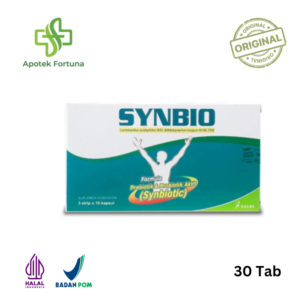 Synbio Suplemen Probiotik & Prebiotik Dewasa - 30 Tab