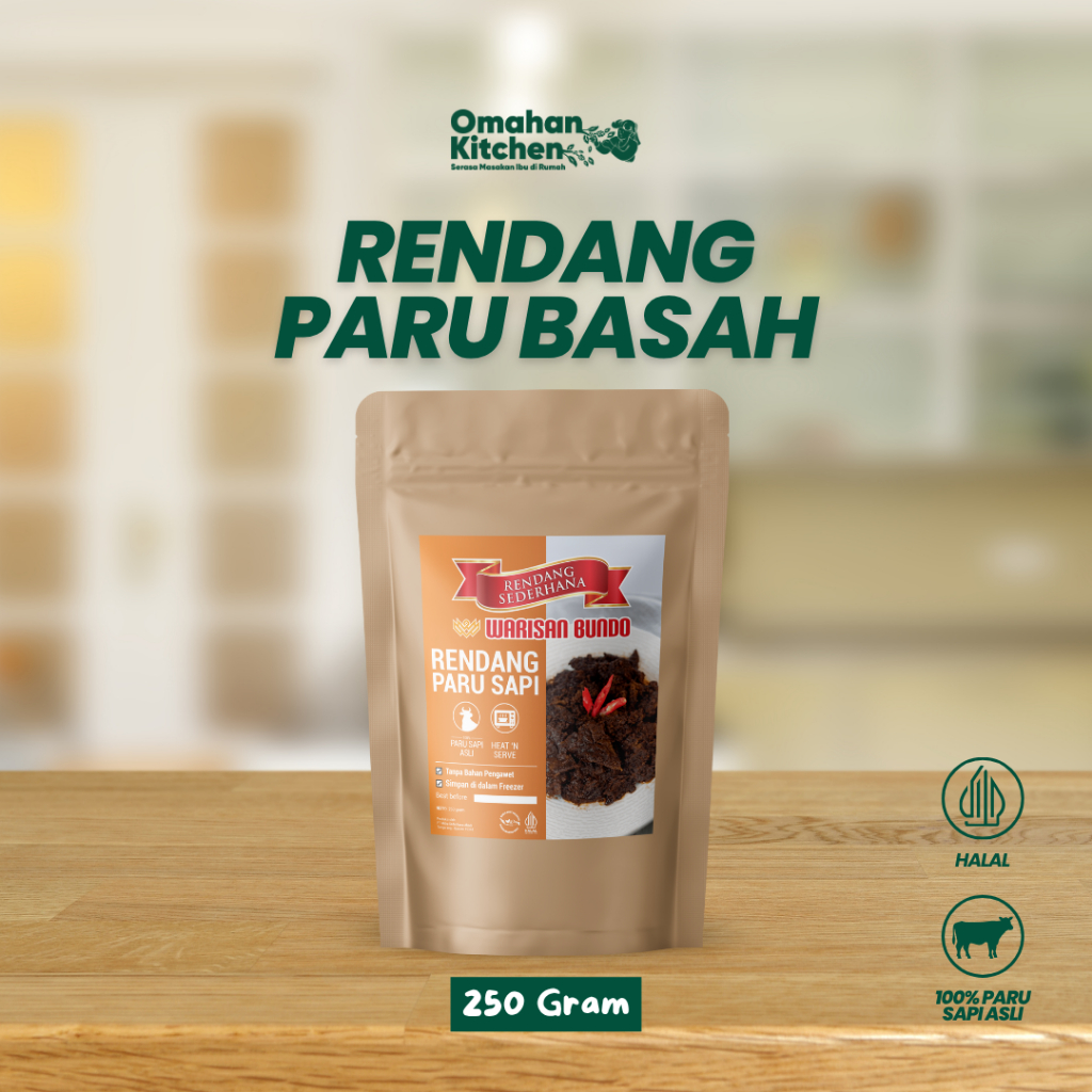 

Rendang Paru Sapi Sederhana (Basah)