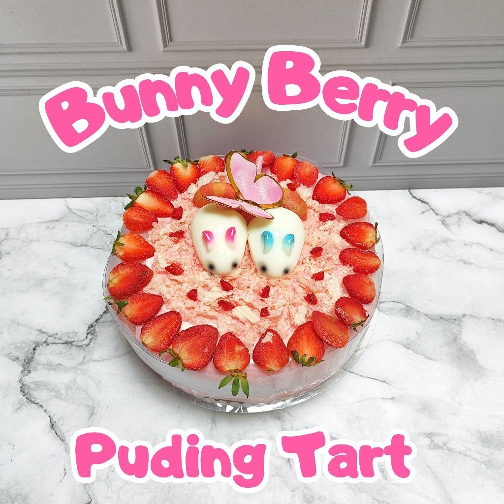 

[inn.dessert] Puding Tart Bunny Berry Hampers Puding Kelinci Tart Spesial
