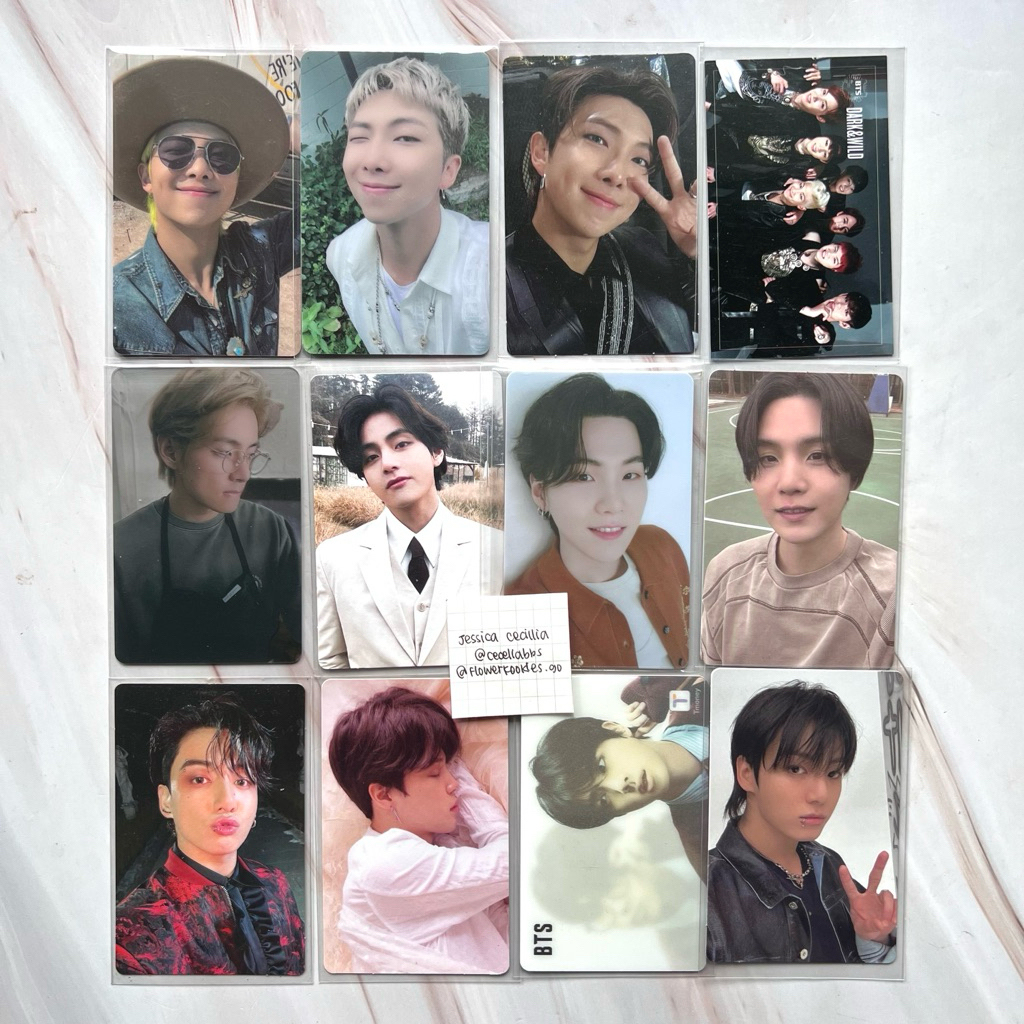 BTS RM V JUNGKOOK JIN SUGA JIMIN GROUP DNW DARK N WILD BUTTER LAYOVER TMONEY DDAY PHOTOFOLIO LY TEAR