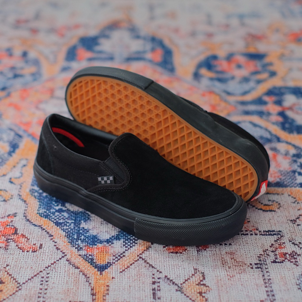 Vans Slip On Skate Black 100% ORIGINAL RESMI