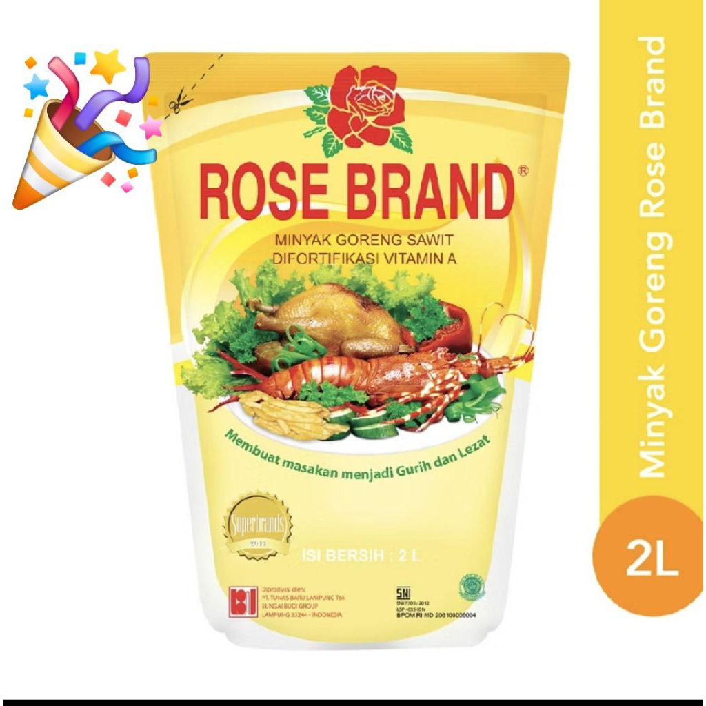 

ROSE BRAND MINYAK GORENG 2 Liter Produk Lokal