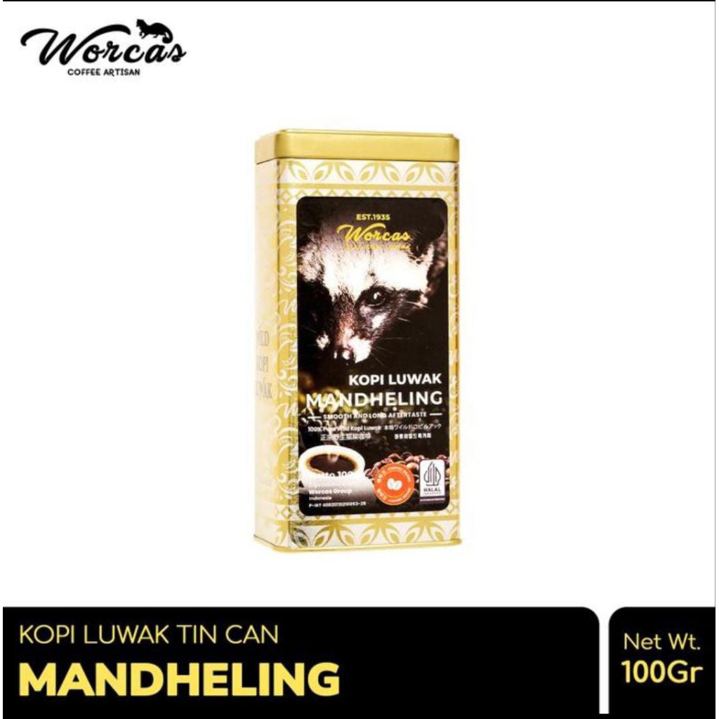 

Worcas kopi luwak liar Mandheling Tin Can 100gr