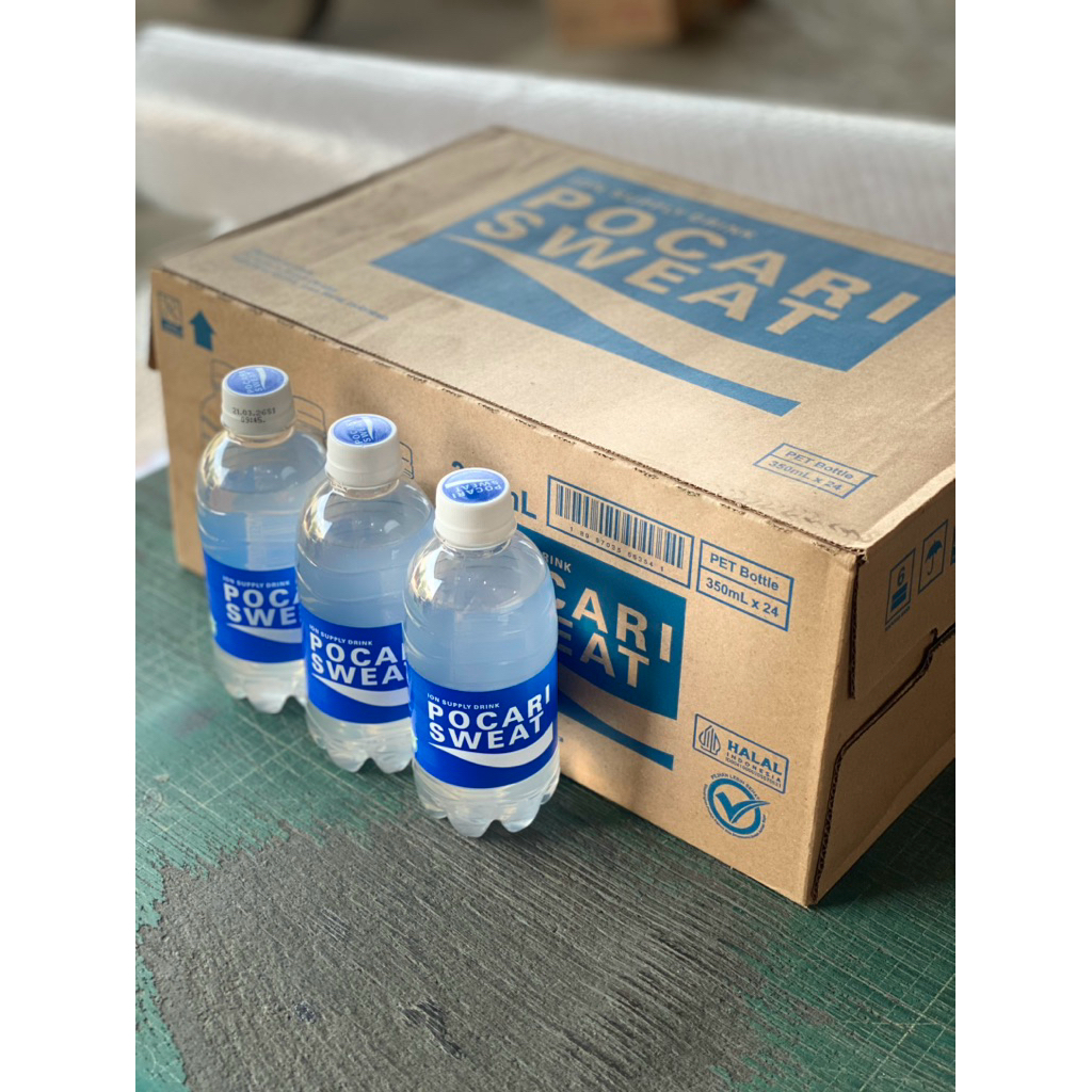 

MINUMAN ISOTONIK POCARI SWEAT BOTOL 350ml kemasan karton isi 24 botol