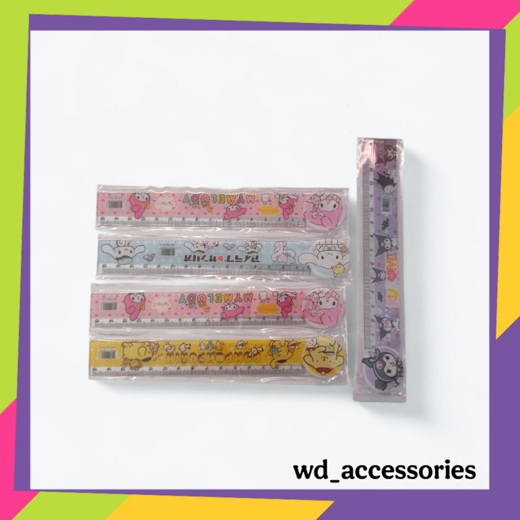 

Penggaris Kecil 15cm Karakter Lucu