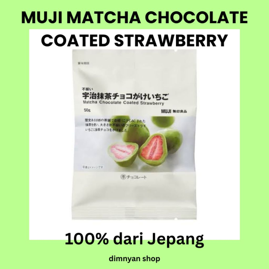 

Snack Jepang MUJI Matcha Choco Strawberry – Camilan Import