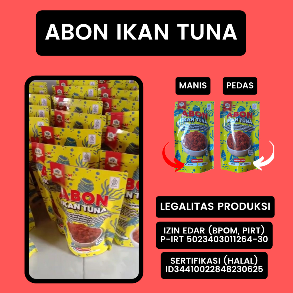 

ABON IKAN TUNA KHAS GUNUNGKIDUL YOGYAKARTA ( 100GR )