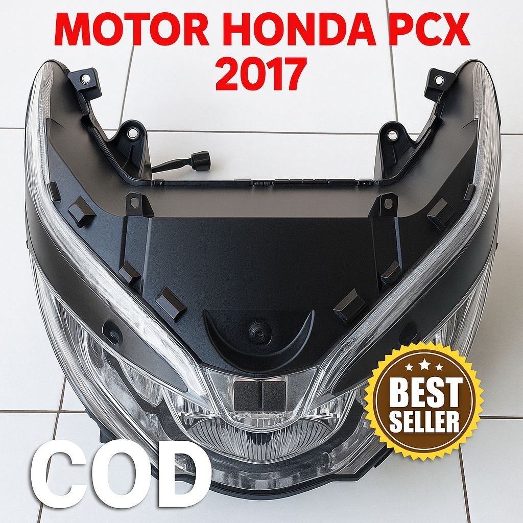 Headlamp lampu depan motor Honda pcx 2017 original second