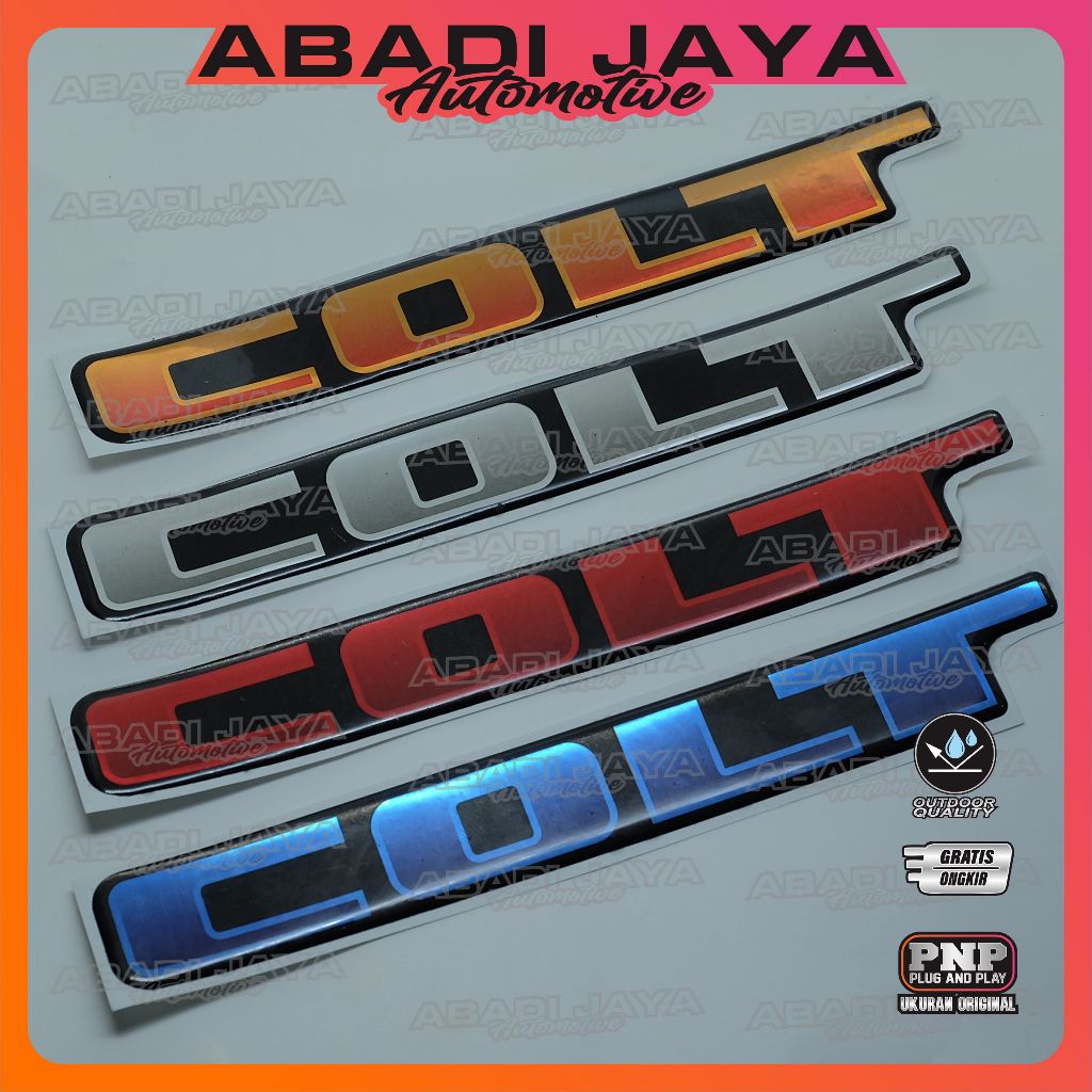 emblem timbul colt l300 / emblem mitsubishi colt l300