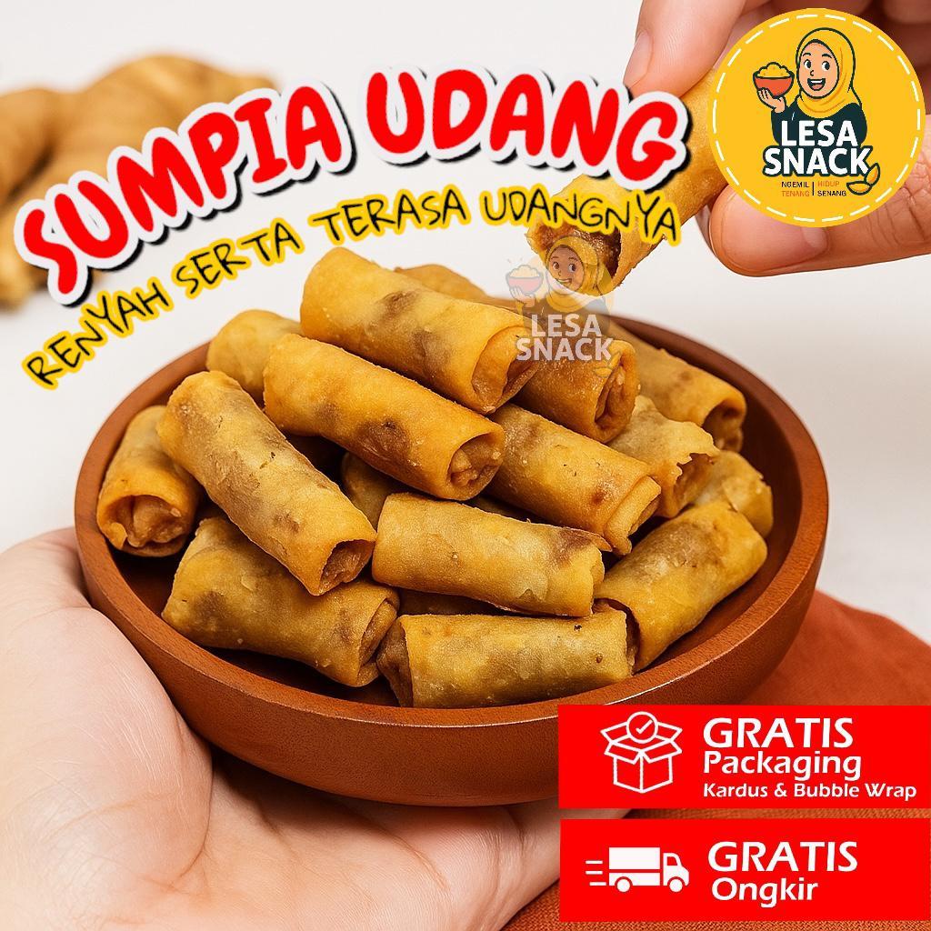 

LESA SNACK - Sumpia Udang Premium (Grosir) 250gr 500gr 1KG Snack Kiloan Cemilan Camilan Makanan