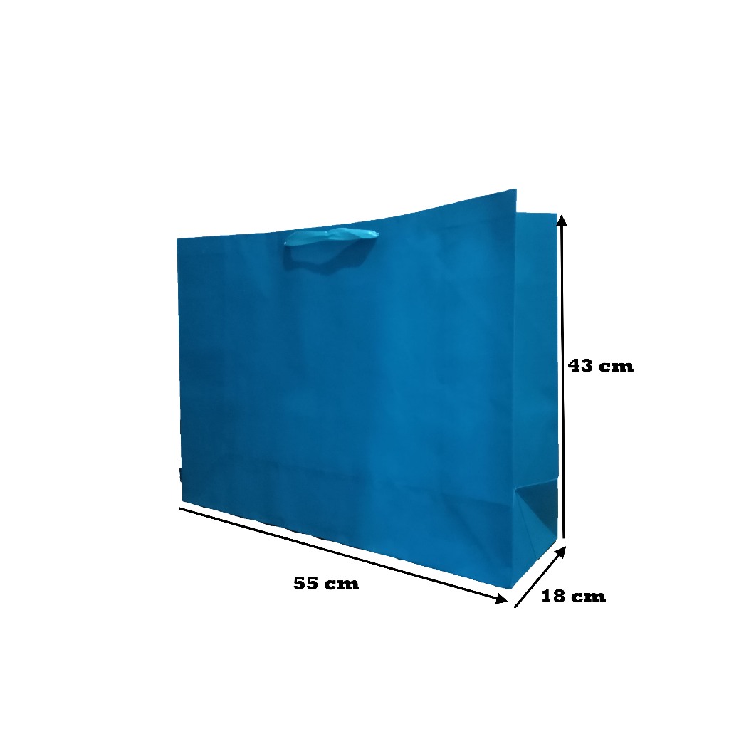 

PaperBag Polos - Hawai Hijau Tosca - 55cm x 18cm x 43cm