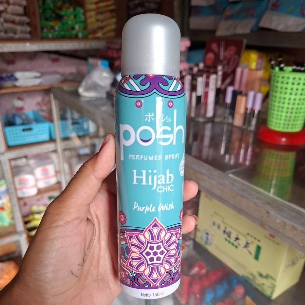 posh parfum hijab spray chic purple wish