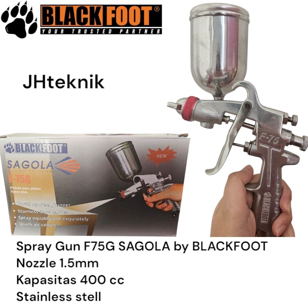 Spray Gun Sagola F75G Blackfoot/Sped Cat Sagola F75G Blackfoot/Semprotan Cat Sagola F75G Blackfoot/S