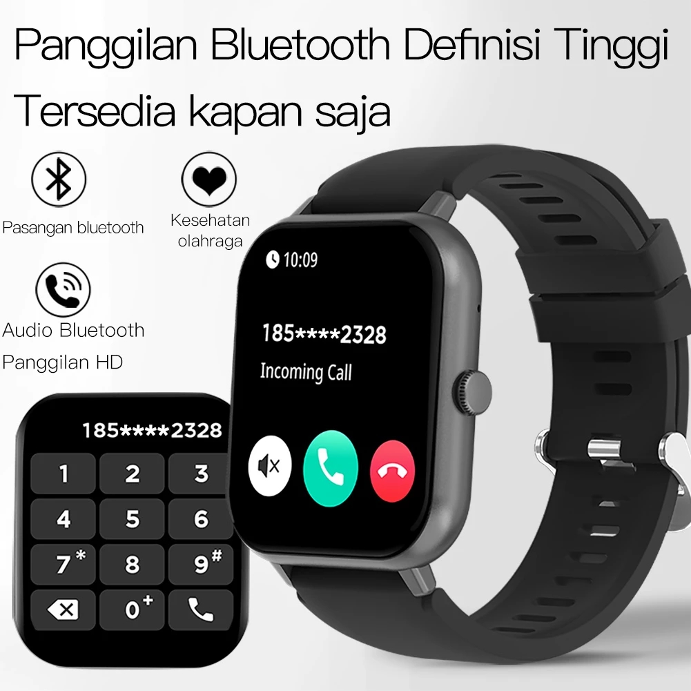 OLEVS Smartwatch Pria Wanita Original Anti Air Smartwatch Multifungsi Bluetooth Watch