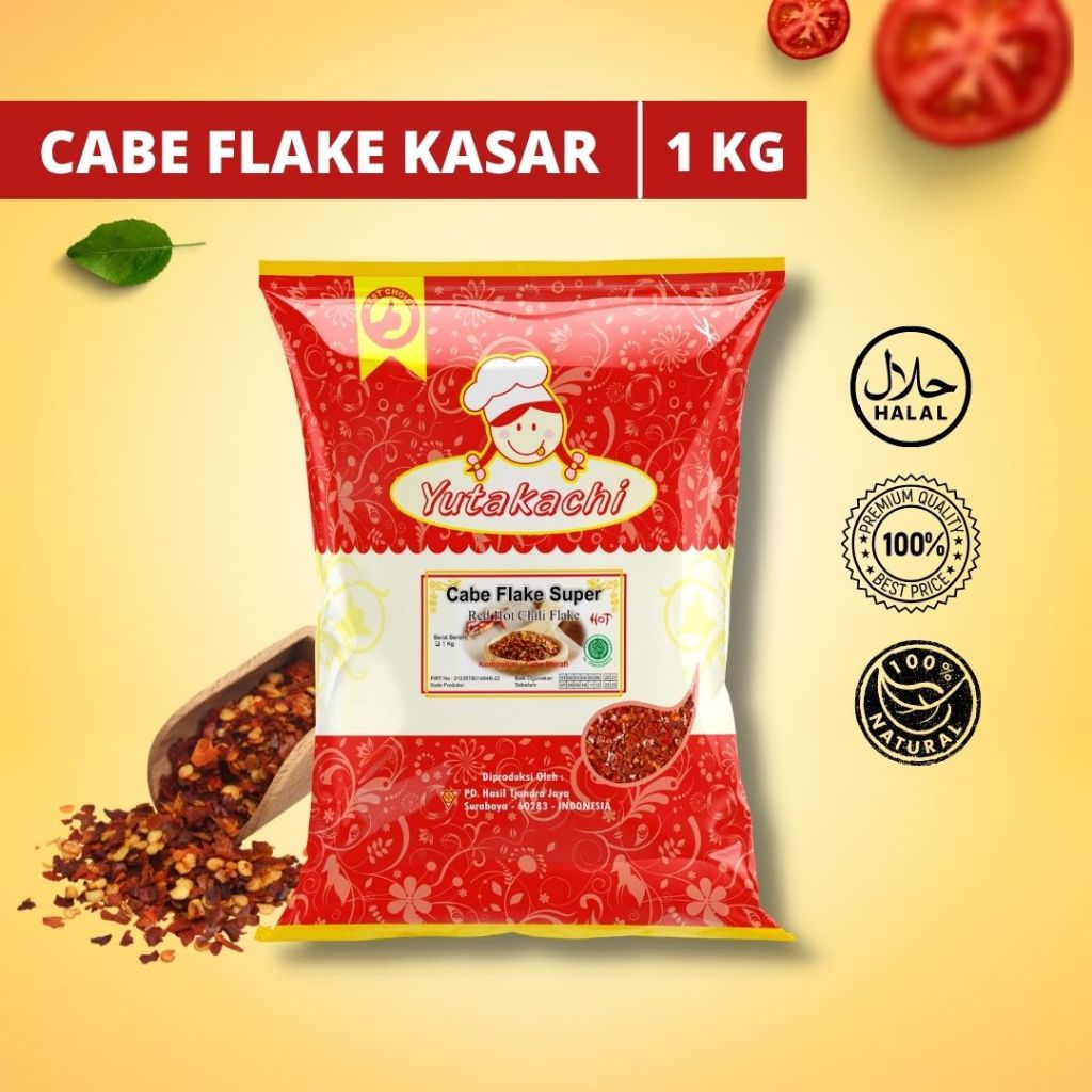 

YUTAKACHI CABE FLAKE SUPER KEMASAN 500 GRAM
