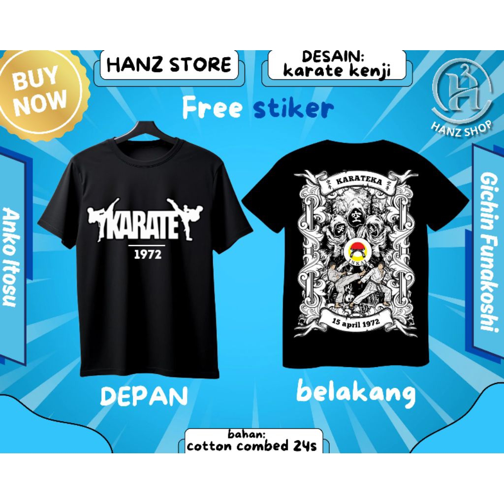 KAOS KARATE KEREN || KAOS KARATE DISTRO || BAJU KARATE KEREN || KAOS KARATE ANAK-ANAK || KAOS KARATE