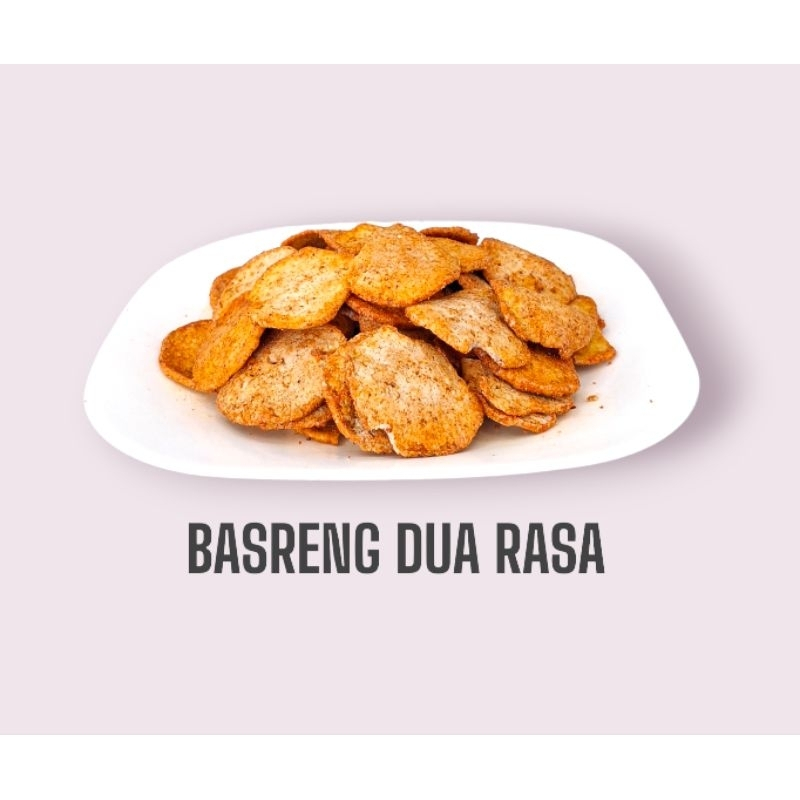 

Sehati Snack - Bastik Basreng Stik Original Dua Rasa Janur Cemilan Enak Renyah | 250gr, 500gr Ecer
