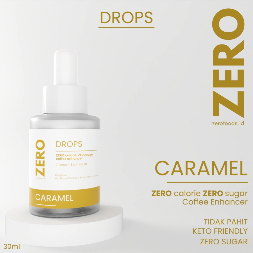 

Zero Drops Caramel - Pemanis Tanpa Gula, Zero Kalori, Rasa Lebih Baik dari Stevia
