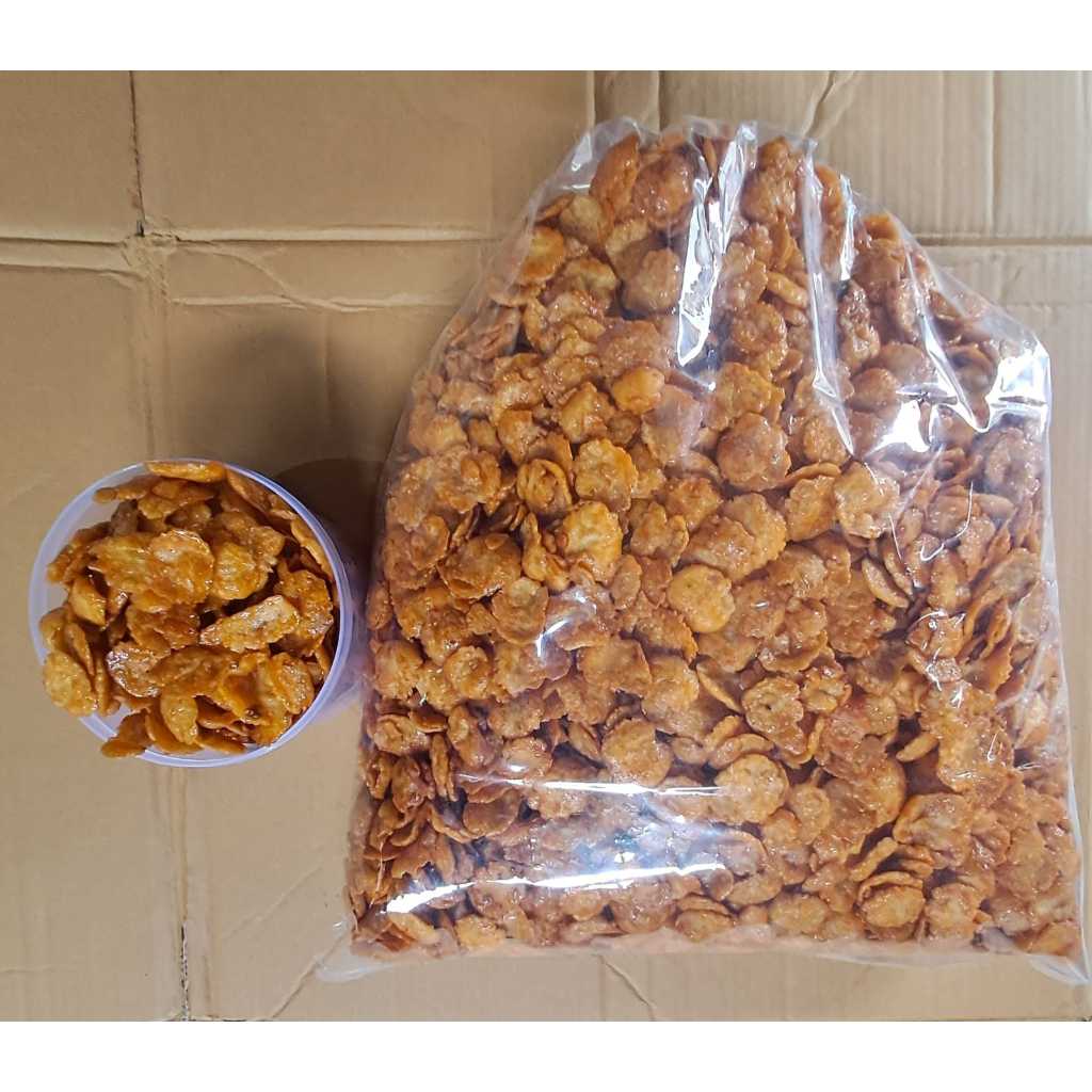 

Sehati Snack - Emping Mini Pedas Gurih Cemilan Enak Lezat | 4KG ( Grosir Kiloan)