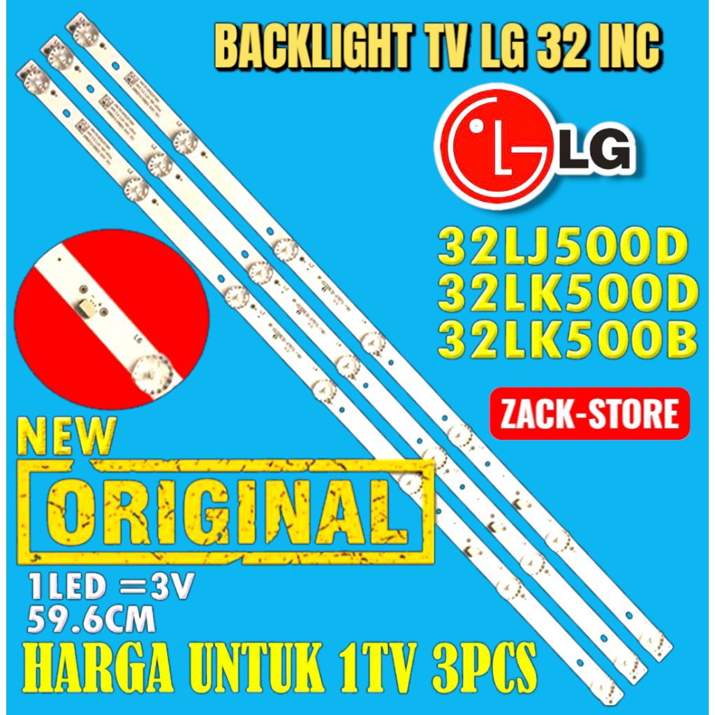 BACKLIGHT TV LG 32 INC 32LJ500D 32LK500D LAMPU BACKLIGHT LG 32LK 500D 32LJ 500D