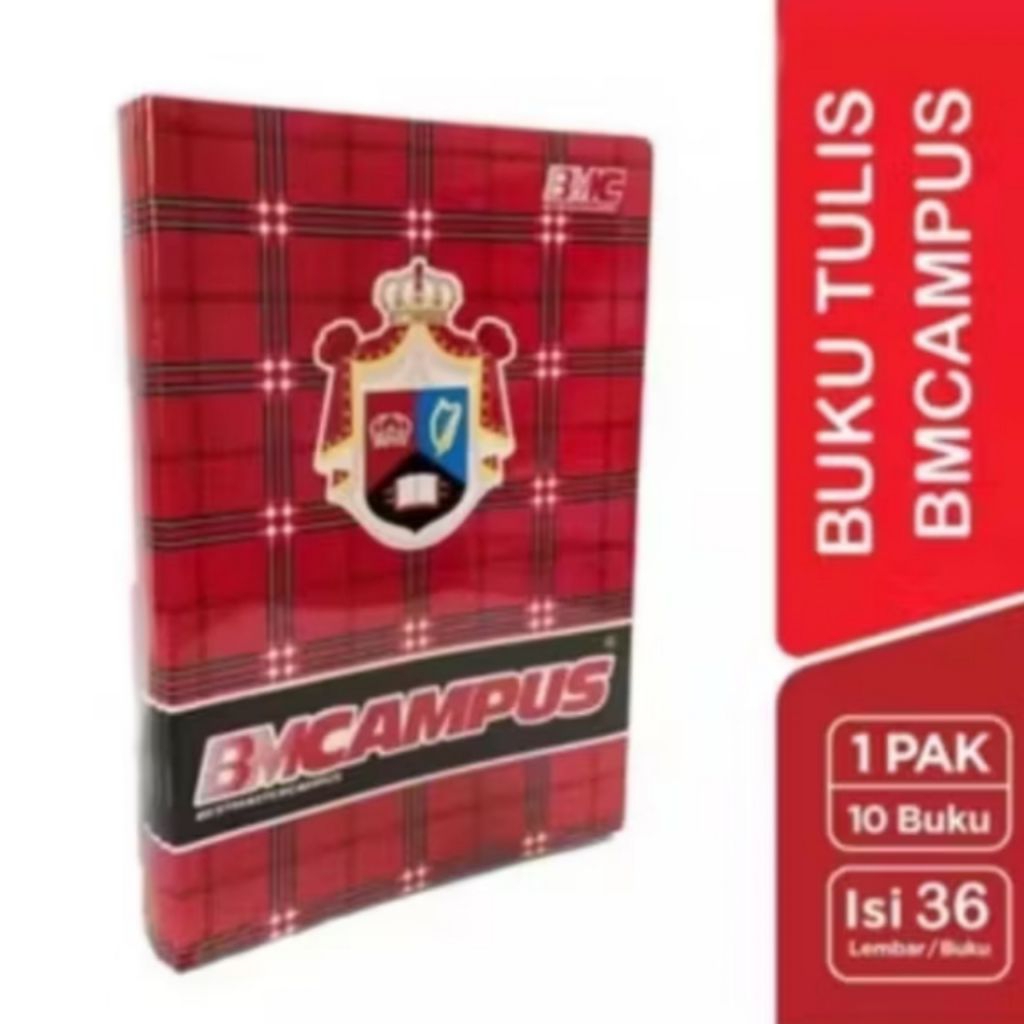 

BUKU BMC CAMPUS 36 LEMBAR BOXY / PANJANG (1 PACK ISI 10 BUKU)
