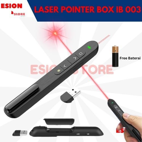 Laser Pointer Pen Wireless Presenter 003 / Pointer Pen Pointer Presentasi Wireless Presenter 2.4GHz 