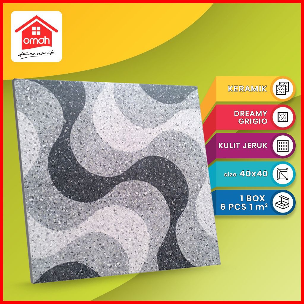 Keramik Lantai Matt Majestic 40x40 Dreamy Grigio