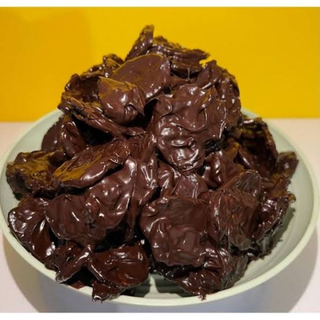 

keripik pisang coklat lumer kemasan thinwall