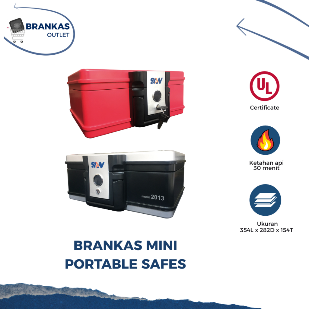 BRANKAS TAHAN API BRANKAS MINI CASH BOX PORTABLE SAFE