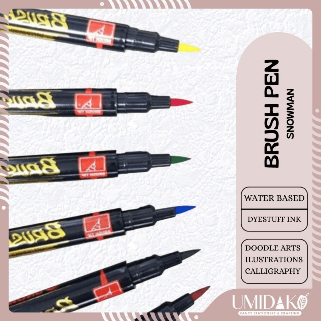 

[UMIDAKO] SNOWMAN BRUSH PEN BM-1