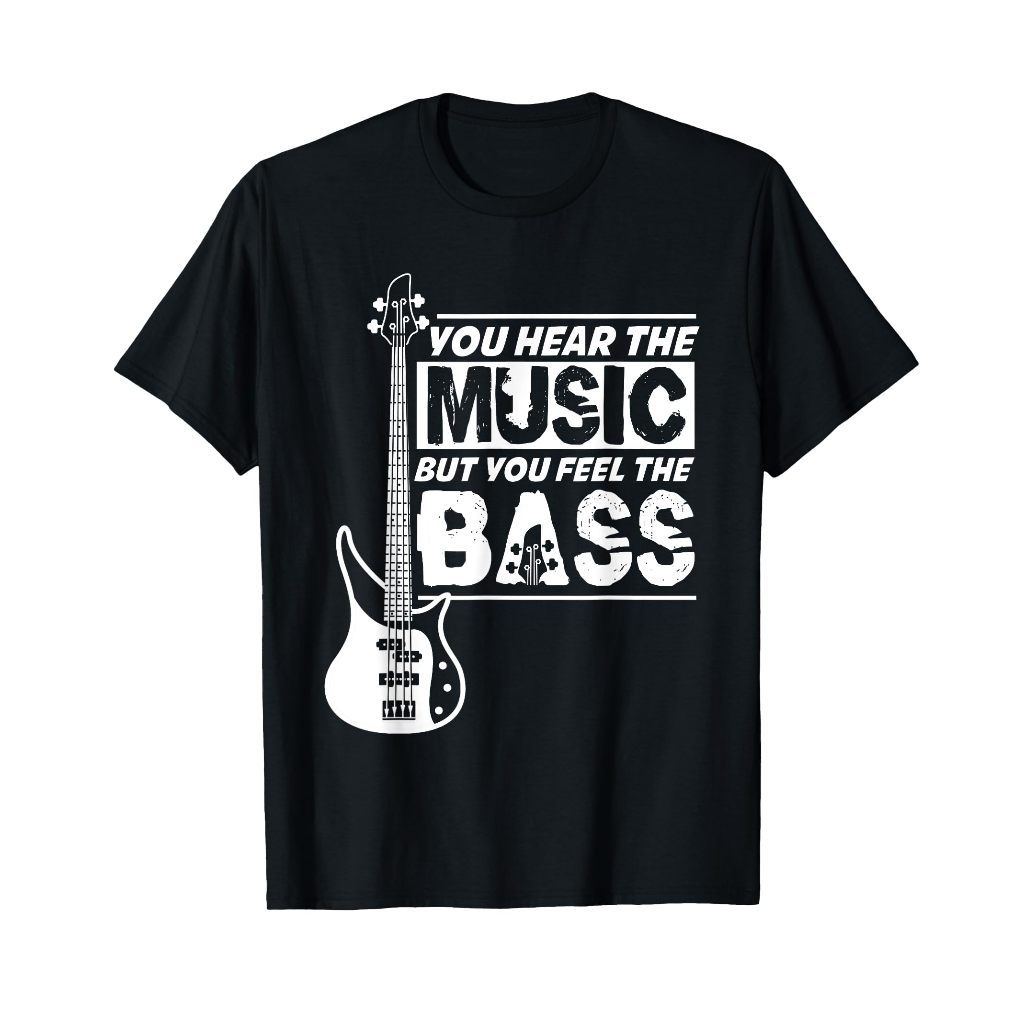 Tipografi Modern - Kaos Hadiah Pemain Gitar Bass