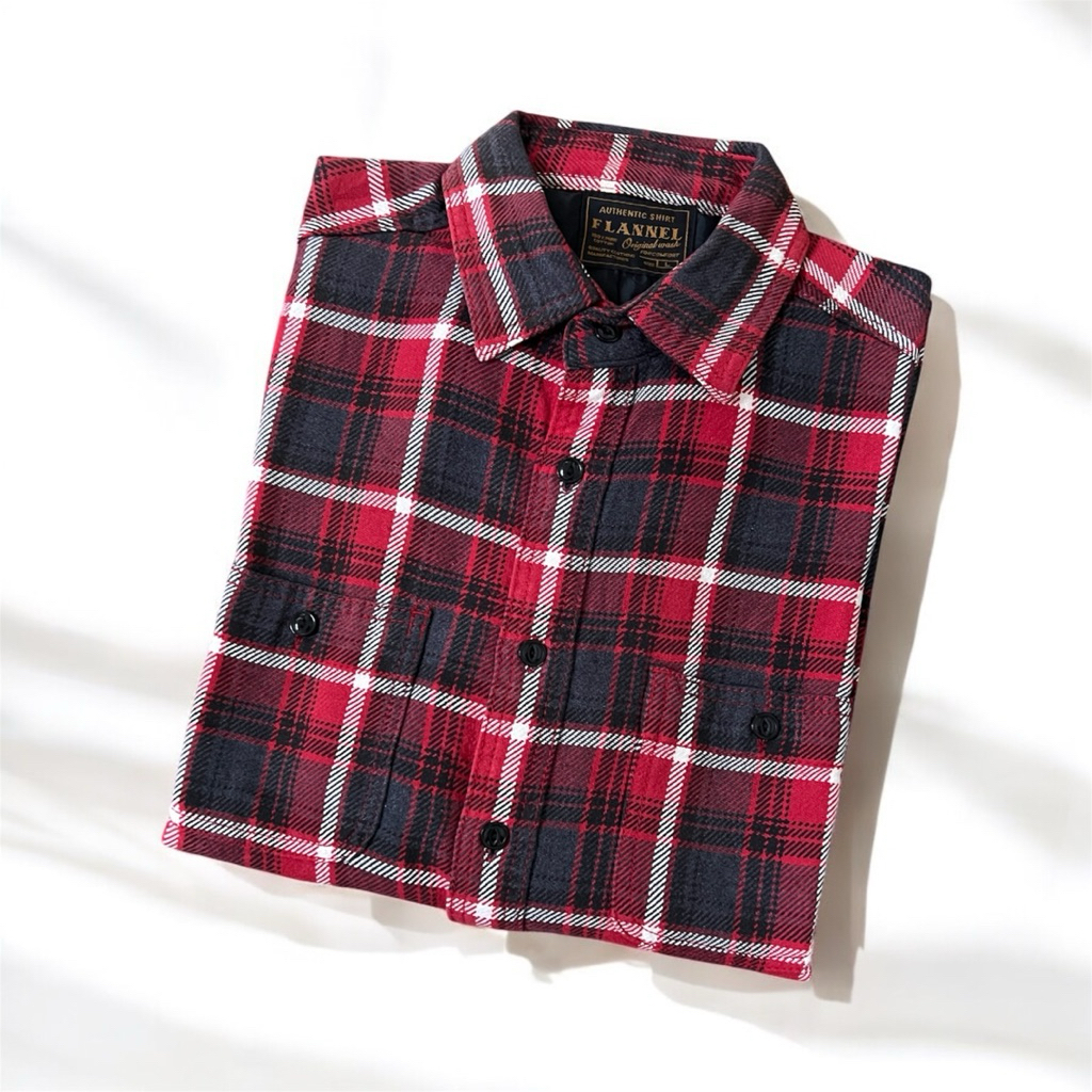UNIQLO Flanel Outer Double Pocket Preloved